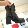GUCCI Matelassé Damenstiefel 719849 AAA5W Leder Schwarz Luxus Damenschuhe 129137350 [P]