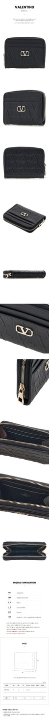 VALENTINO V-Logo Signatur Leder Geldbörse 103211605 [P]