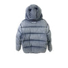 Miu Miu Washing Denim Hood Back Logo Down Jacket Blue 38 160755466 [P]
