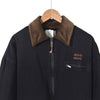 MIU MIU Corduroy gewaschene Denim Bomberjacke schwarz 25FW 38 160755467 [P]