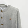 Maison Kitsune Women’s Baby Fox Merino Regular Cardigan Light Grey Mélange 155384441 [P]