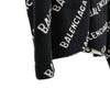 Balenciaga Men's Multi Logo Wool Oversized Knit Cardigan Black 161290217 [P]