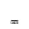 BULGARI 18K ビゼロワン 3バンドリング リング ホワイトゴールド 323535 158667669 [P]