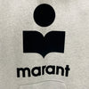 Isabel Marant MILEY Velour Logo Hoodie Ecru 123480653 [P]