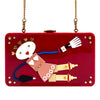Prada Cupid Trick Acrylic Robot Chain Box Trunk Cross Shoulder Bag Red 156825916 [P]