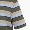 AMI Oversized Khaki Stripe T-Shirt 161831937 [P]