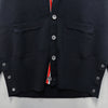 Thom Browne Diagonal Armband 4 Bar Milano Stitch Wool Cardigan Navy stamp: MKC160A 00014 415 139893103 [P]