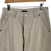 Prada Men's Triangle Logo Cotton Wide Pants Beige GEP379 157966464 [P]