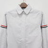 THOM BROWNE Damen Hemd mit Streifen und Armbinde aus Oxford 25FW 142766219 [P]
