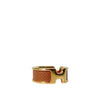 Hermes Olymp Ring Metal Medium Yellow Gold Etoupe H500058FC37 157403461 [P]