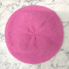 Ganni Loose Soft Wool Knit Beret with Logo Label Fuchsia (A5024 892) 123474302 [P]