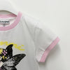 Ganni Fairy Print Short Sleeve T-Shirt Bright White 157128762 [P]