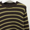 stussy Stripe Crew Knit Forest 153570520 [P]