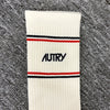 AUTRY Maison Kitsuné Logo Socken Weiß (SOPUMK4W) 145903281 [P]