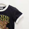 GANNI Logo Teddy Cropped T-Shirt Phantom (T4335 252) 152602445 [P]