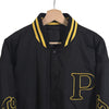 PRADA 男性 ロゴ パッチ リナイロン バーシティ ボンバー ジャケット ブラック 159344918 [P]