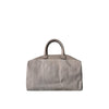 BRUNELLO CUCINELLI パイソンレザー ボストンバッグ トートバッグ キーポル 40 グレー 156930195 [P]