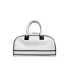 DIOR Vibe Zip Leder Bowling Bag Tote Bag Schultertasche Medium Weiß 158667662 [P]