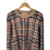 BURBERRY メンズ スクリブル ノバ チェック メリノ ウール ニット セーター ベージュ 160158652 [P]