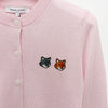 Maison Kitsune Women's Double Fox Head Regular Cardigan Petula Pink 153254616 [P]
