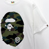 BAPE Giant First Camo Big Ape Head Short Sleeve T-Shirt White Green 157128990 [P]