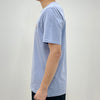 MAISON KITSUNE Klassisches T-Shirt mit Fox-Patch in Bit Blue 123478081 [P]