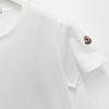 MONCLER Cotton Jersey T-Shirt mit Logo-Patch in Off-White 155940643 [P]