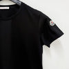 MONCLER Logo-Patch Baumwoll-Jersey T-Shirt Schwarz (8C73200 V8058 999) 155940636 [P]