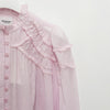 ISABEL MARANT CHRISTA Plisseebluse in Lichtrosa (HT0681FB B3J04E 40LK) 150951086 [P]