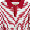 Prada Men's Silk Stripe Knit Polo T-Shirt Red 52 156162737 [P]
