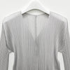 ISSEY MIYAKE Basic Cardigan / Hellgrau 159353013 [P]