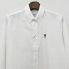 AMI Herzlogo Button-Down Baumwoll-Oxford-Hemd 26SS 152750361 [P]