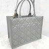 DIOR Leder Book Tote Tasche Mittel Stein Grau M1324OWHP 9035 16750060 [P]