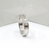 TIFFANY & CO Diamant 1P Together Doppel Milgrain Band Ring Platin 4.5 3360498 [P]