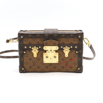 LOUIS VUITTON モノグラム プティット マル ミニ トランク ショルダーバッグ 152892604 [P]