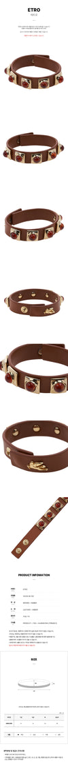 ETRO Damen Kronen M Stud Stone Armband 50129 48 700 53180868 [P]