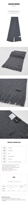 Hugo Boss Virgin Wool Knit Scarf 147406747 [P]