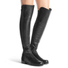 Stuart Weitzman 5050 Stretch Flat Boot Black Nappa 45116888 [P]