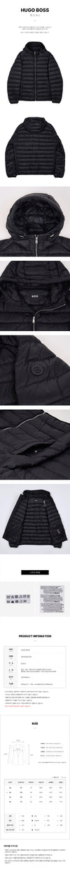 HUGO BOSS Männer Daunenfüllung wasserabweisende Jacke 152837429 [P]