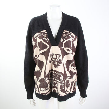 HERMES Seidenstrick Pullover mit langen Ärmeln 125139