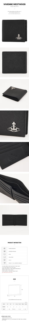 VIVIENNE WESTWOOD サフィアーノレザー男性用二つ折り財布 158527992 [P]