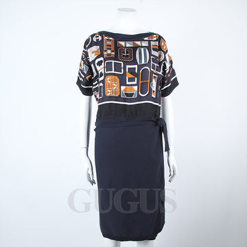 HERMES Hermès Wickelkleid 125108