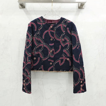 CHANEL Silk Jacket with CC Logo 40 7840 163158521 [P]