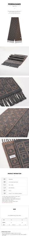 Salvatore Ferragamo Men's Monogram Scarf 159882539 [P]