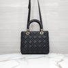 Dior Lady Medium Bag Black Cannage M0565ONGE 10402 5317583 [P]