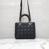 Dior Lady Medium Bag Black Cannage M0565ONGE 10402 5317583 [P]