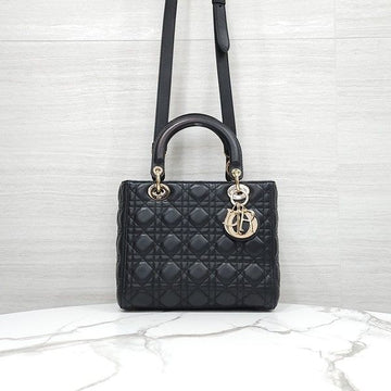 Dior Lady Medium Bag Black Cannage M0565ONGE 10402 5317583 [P]