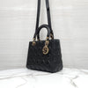 Dior Lady Medium Bag Black Cannage M0565ONGE 10402 5317583 [P]