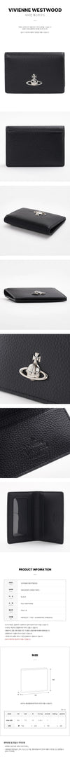 VIVIENNE WESTWOOD Flap-Kartenetui aus genarbtem Leder 157222246 [P]