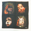 Burberry Silk Scarf 80403361 Black Print 142719408 [P]